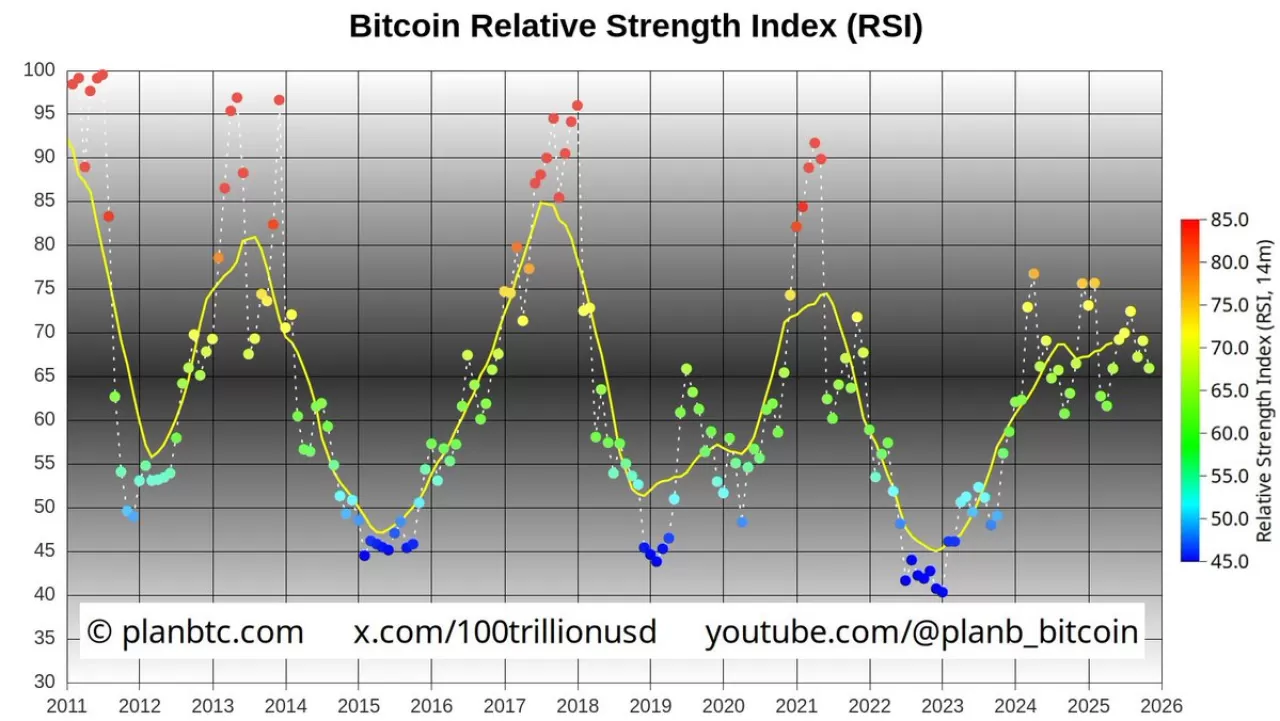 Bitcoin'de Güçlü Yükseliş: Aylık RSI 66 Seviyesinde