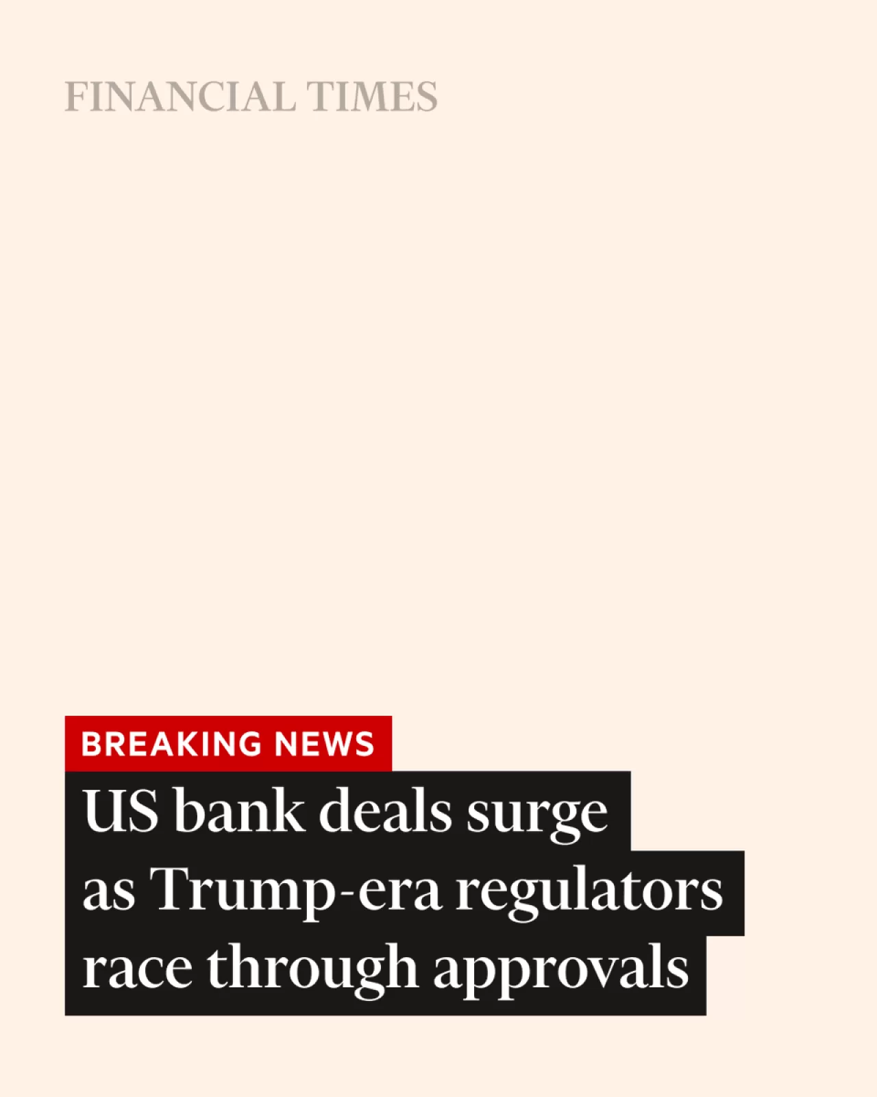 ABD Banka Birleşmeleri, Trump Yönetiminde Rekor Hızda Onaylanıyor