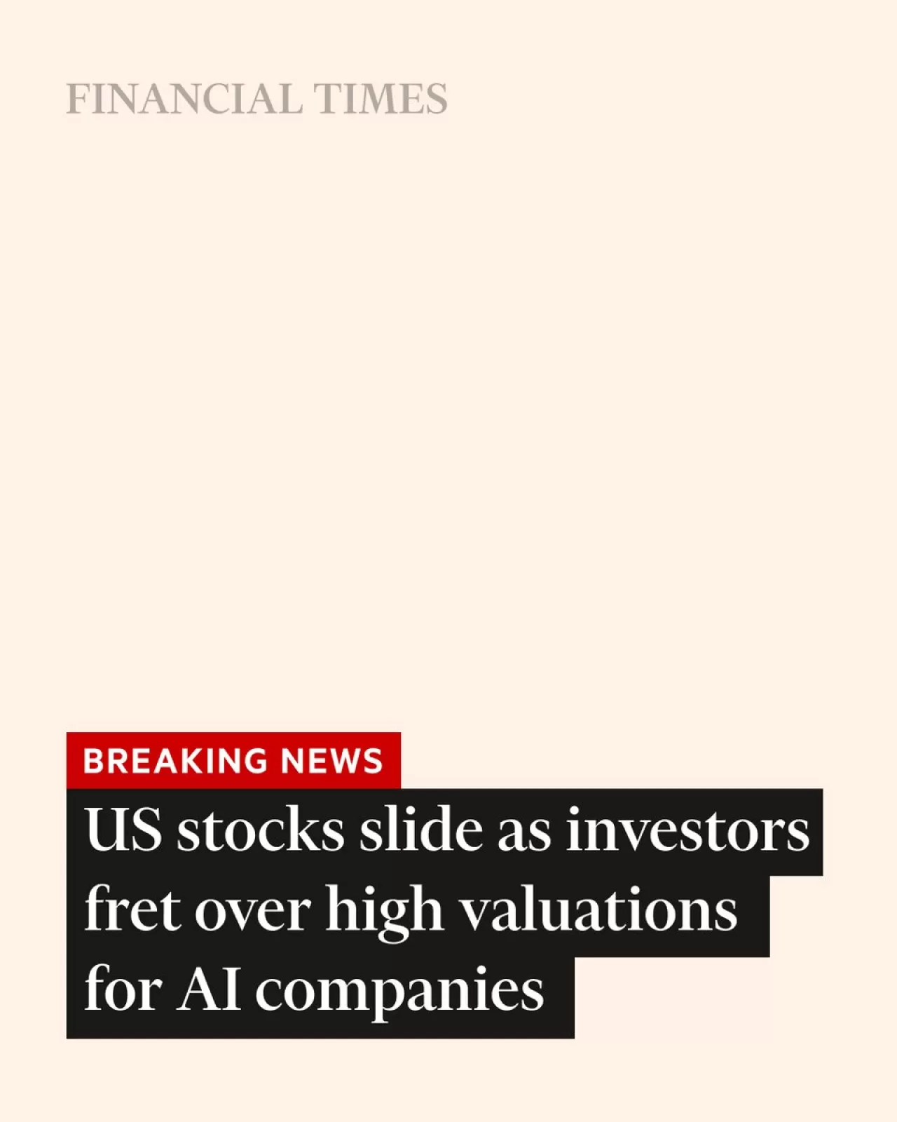 ABD Borsalarında Düşüş: Yapay Zeka Şirketlerinde Değerlemeler Endişesi