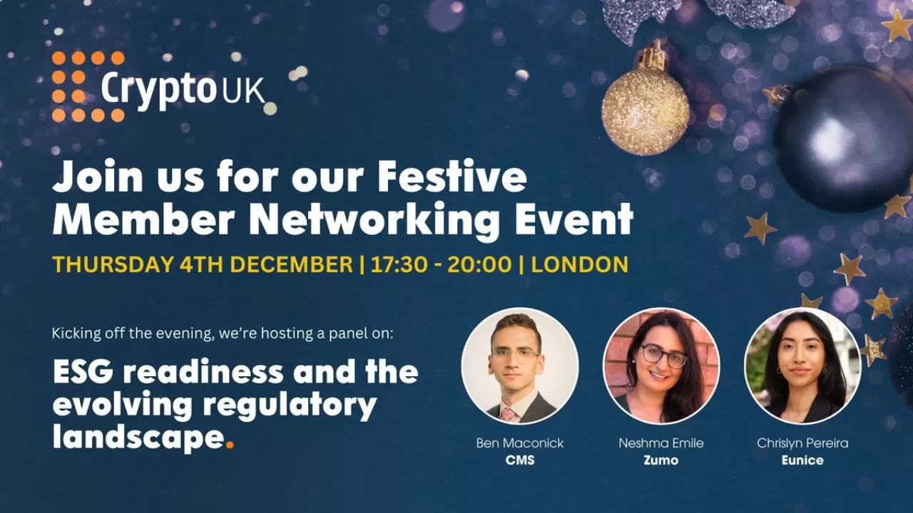 CryptoUK, Londra'da Düzenlediği Networking Etkinliğinde ESG ve Regülasyon Gündemini Masaya Yatıracak