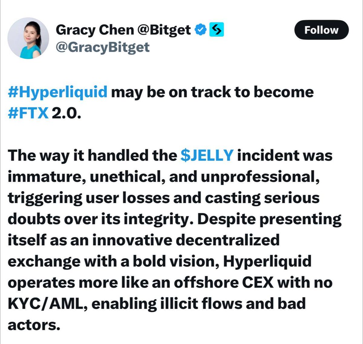 Bitget CEO'su Hyperliquid'i JELLY Olayı Sonrası Eleştirdi: 