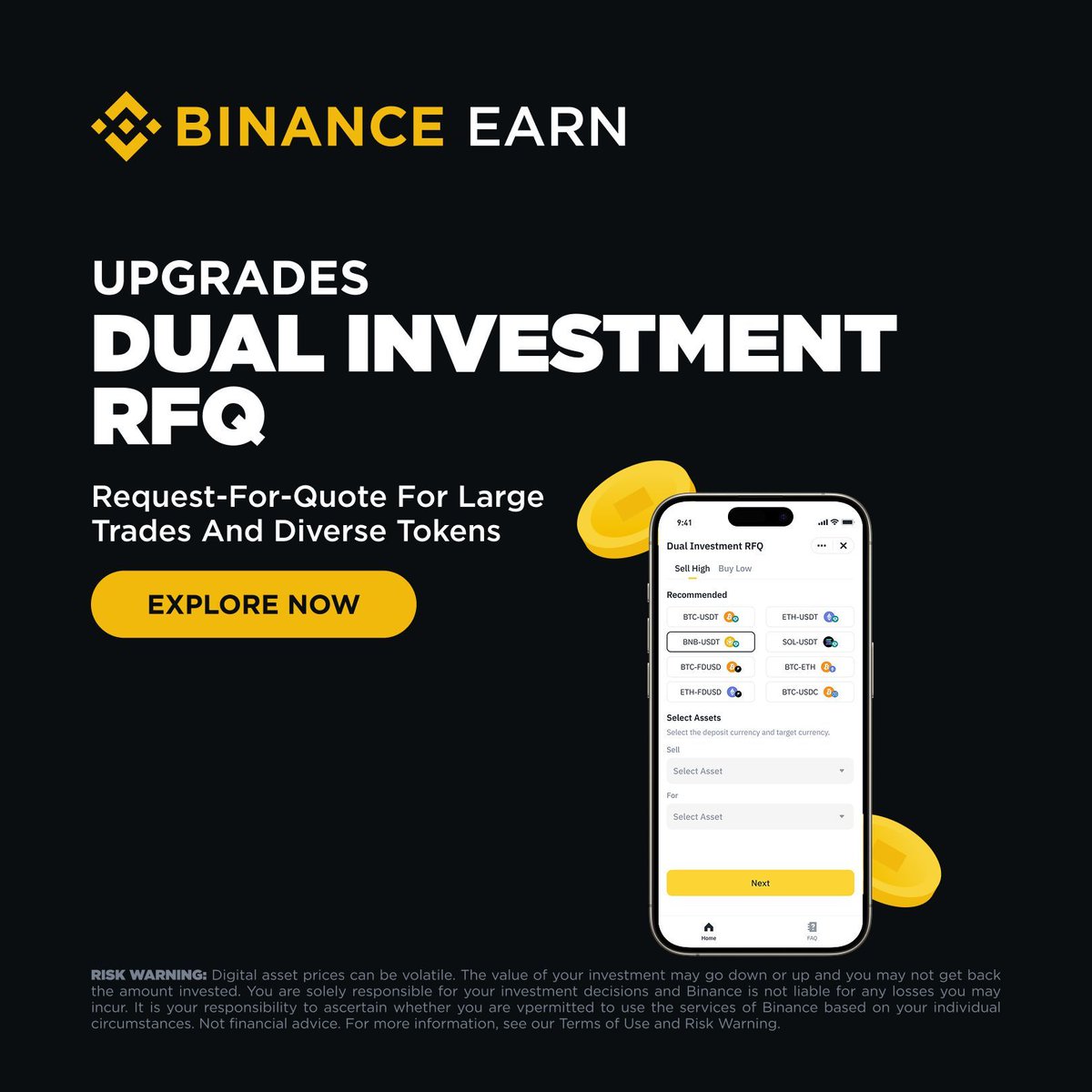 Binance, Çift Yatırım Platformunu Geliştirdi