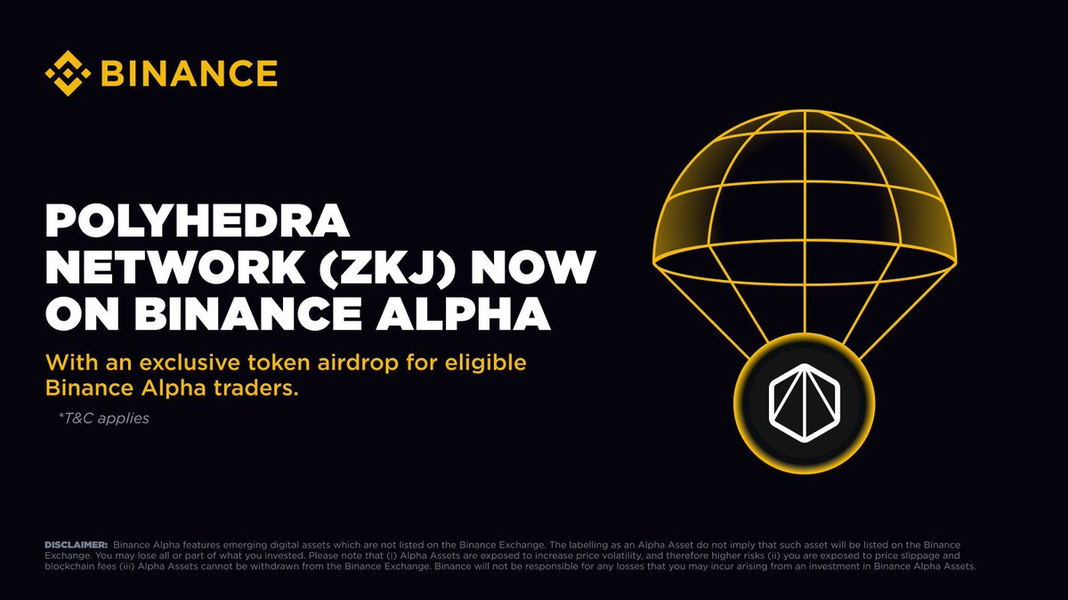 Binance Alpha Kullanıcılarına Polyhedra Network ZKJ Token Airdrobu