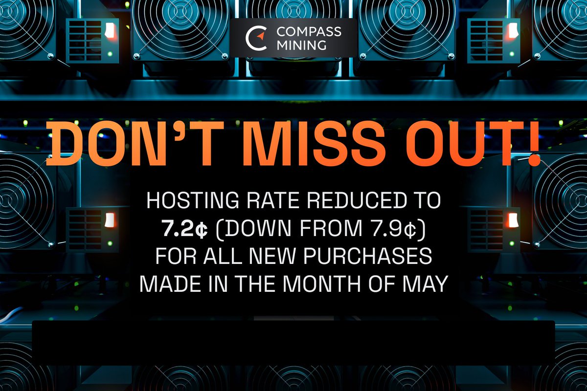 Compass Mining Mayıs Ayı Hosting İndirimi Devam Ediyor