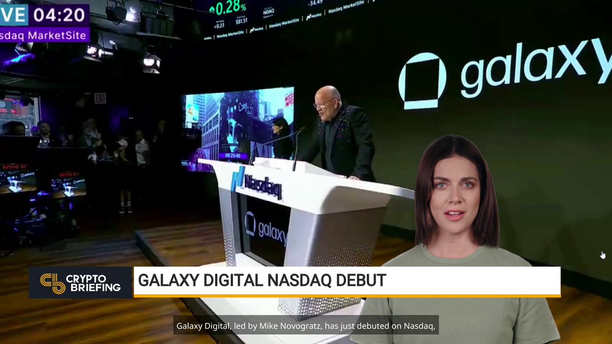 Galaxy Digital, Nasdaq'ta İşlem Yapmaya Başladı: Hisseleri %15 Yükseldi