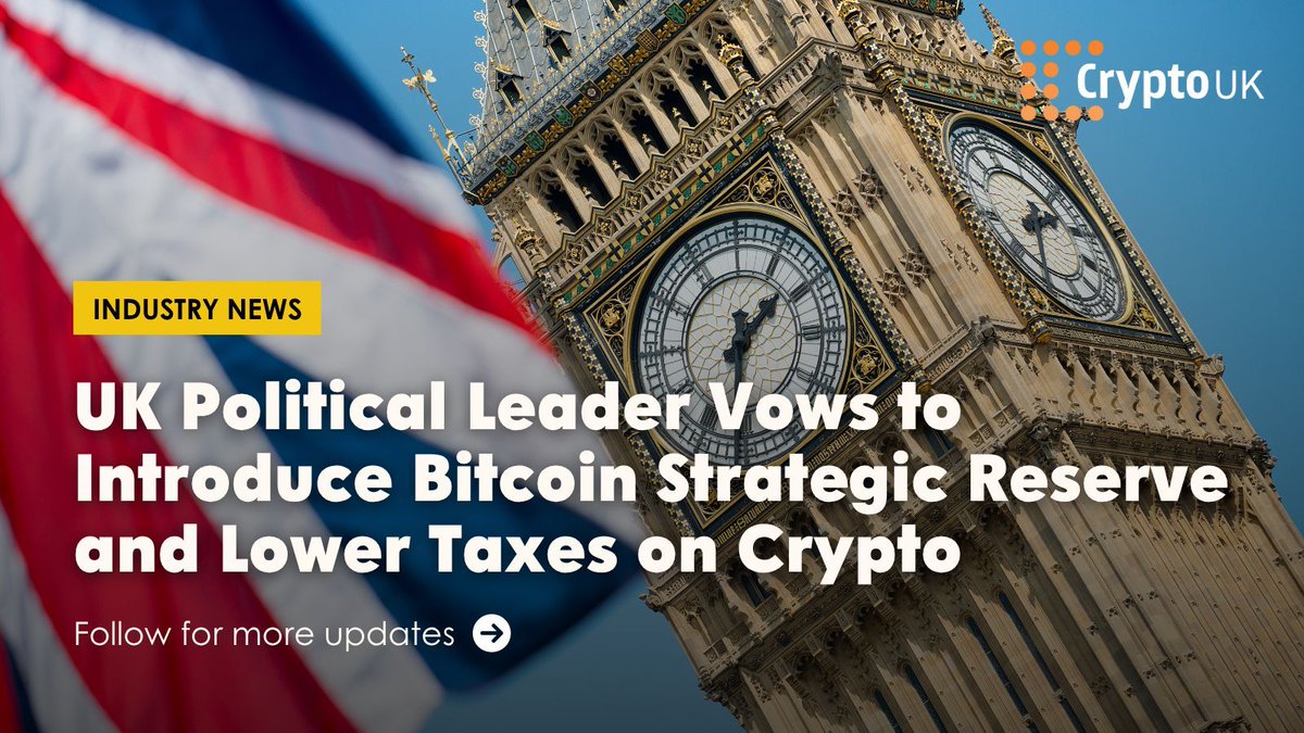 Reform UK Lideri Bitcoin Stratejik Rezerv ve Kripto Vergilerinde İndirim Vaadetti