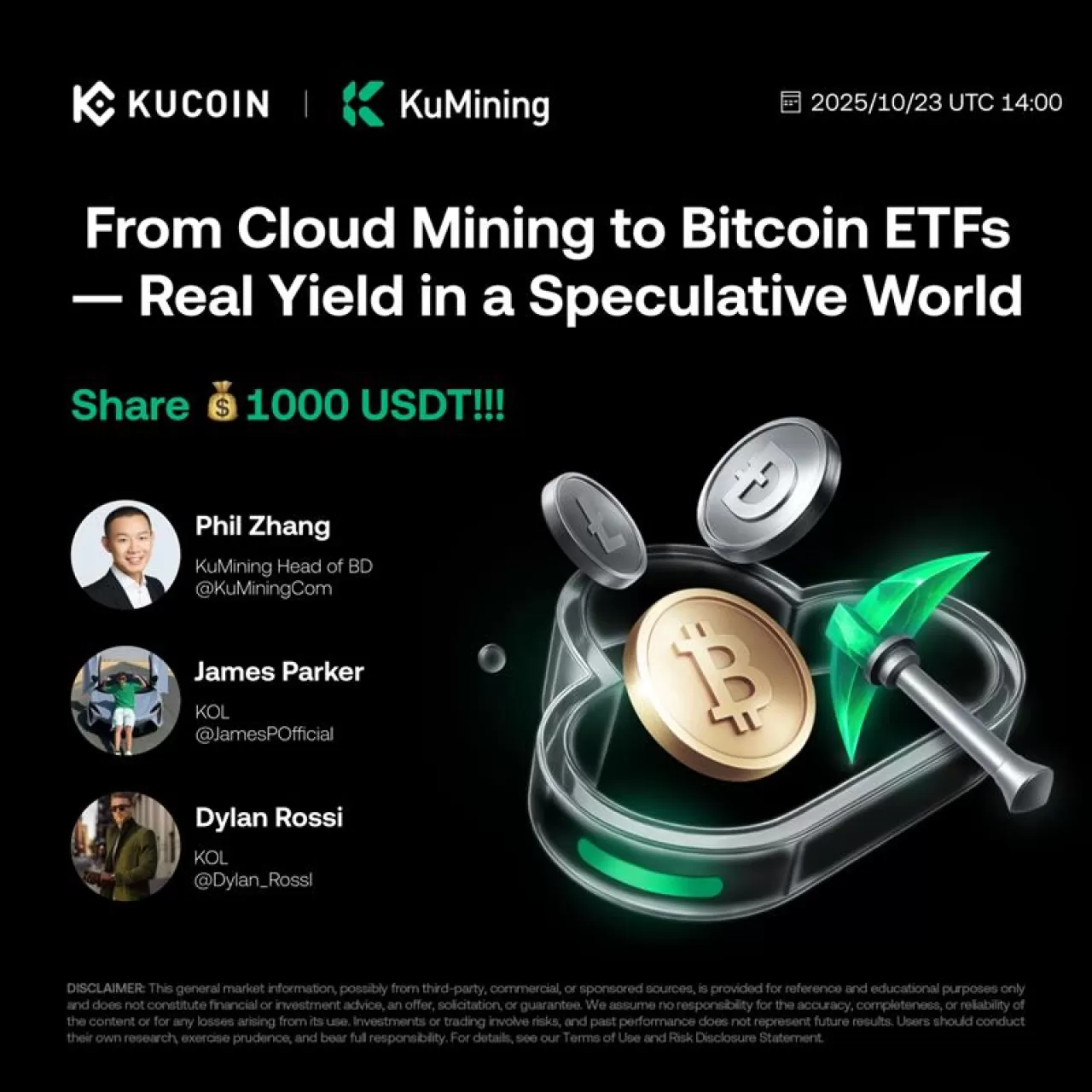 KuMining, Bitcoin ETF'lerinden Cloud Mining'e Kripto Yatırım Fırsatlarını Tartışıyor