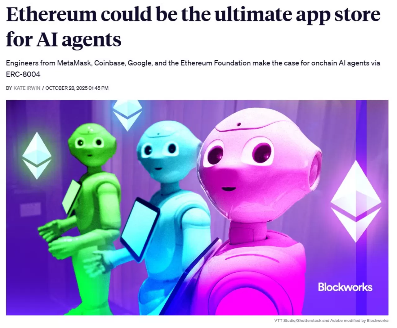 Otonom Ödemeler ve Sansür Dirençli AI İçin ERC-8004 Standardı Önerisi